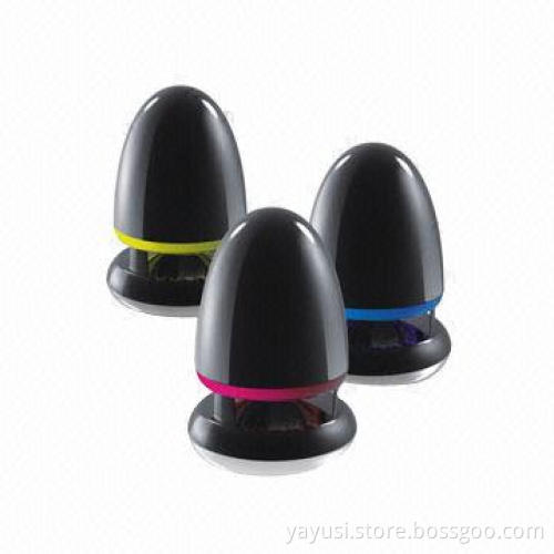 Portable Mini Speakers, Bullet-shaped, with TF Card Reading and FM Function